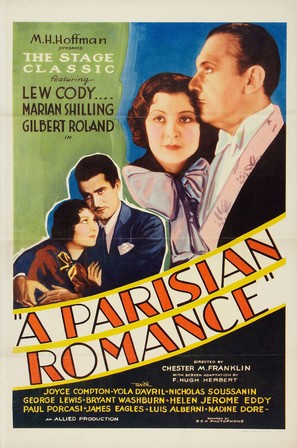 A Parisian Romance - Movie Poster (thumbnail)