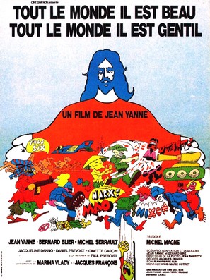 Tout le monde il est beau, tout le monde il est gentil - French Movie Poster (thumbnail)