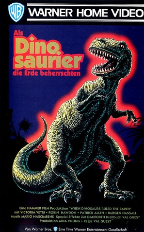 When Dinosaurs Ruled the Earth - German VHS movie cover (thumbnail)
