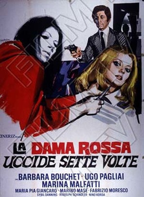La dama rossa uccide sette volte - Italian Movie Poster (thumbnail)