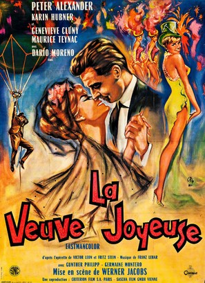 Die lustige Witwe - French Movie Poster (thumbnail)