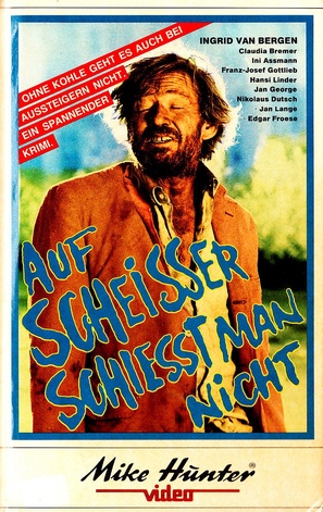 Auf Schei&szlig;er schie&szlig;t man nicht - German VHS movie cover (thumbnail)