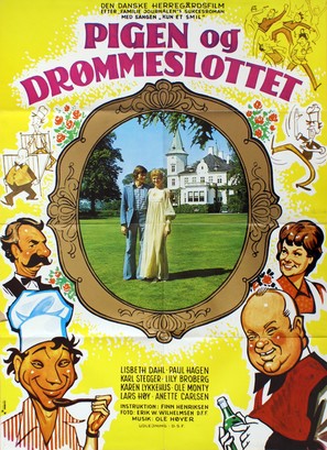 Pigen og dr&oslash;mmeslottet - Danish Movie Poster (thumbnail)