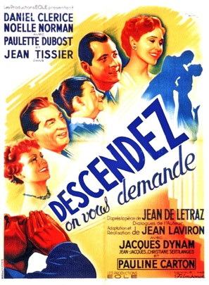 Descendez, on vous demande - French Movie Poster (thumbnail)