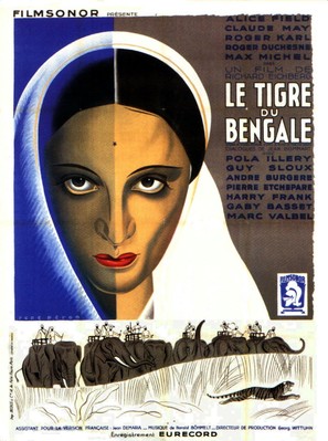 Le tigre du Bengale - French Movie Poster (thumbnail)