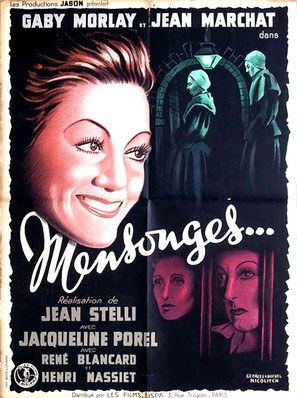 Mensonges - French Movie Poster (thumbnail)