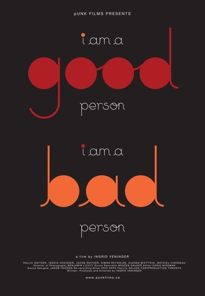 i am a good person/i am a bad person - Canadian Movie Poster (thumbnail)