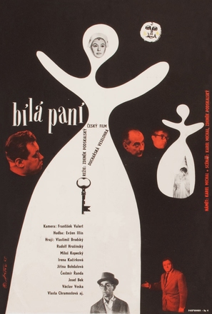 B&iacute;l&aacute; pan&iacute; - Czech Movie Poster (thumbnail)