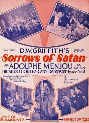 The Sorrows of Satan - Movie Poster (thumbnail)