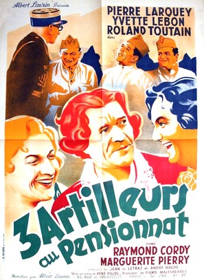 Trois artilleurs au pensionnat - French Movie Poster (thumbnail)