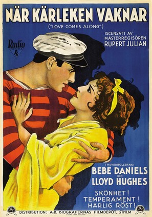Love Comes Along - Swedish Movie Poster (thumbnail)