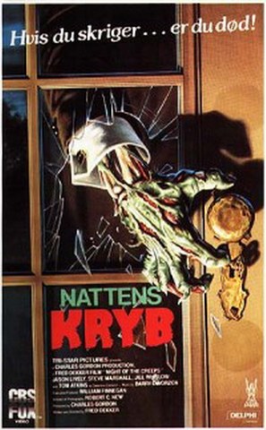 Night of the Creeps - Danish VHS movie cover (thumbnail)
