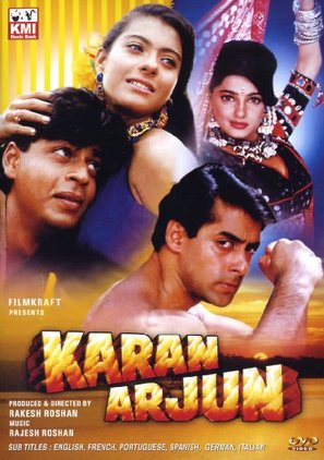 Karan Arjun - Indian DVD movie cover (thumbnail)