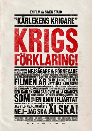 K&auml;rlekens krigare - Swedish Movie Poster (thumbnail)