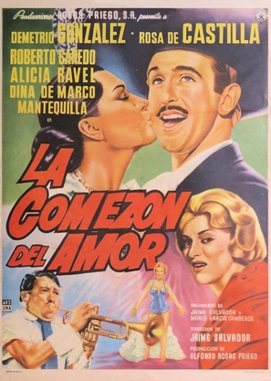 La comez&oacute;n del amor - Mexican Movie Poster (thumbnail)