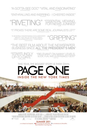 Page One: A Year Inside the New York Times - Canadian Movie Poster (thumbnail)