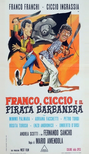 Franco, Ciccio e il pirata Barbanera - Italian Movie Poster (thumbnail)