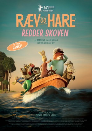 Fox &amp; Hare Save the Forest - Danish Movie Poster (thumbnail)