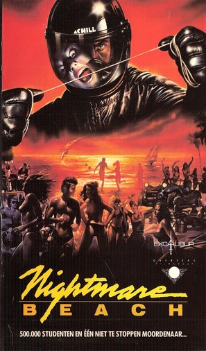 Nightmare Beach - Belgian VHS movie cover (thumbnail)