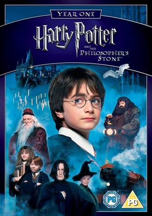 Harry Potter and the Philosopher&#039;s Stone - British DVD movie cover (thumbnail)