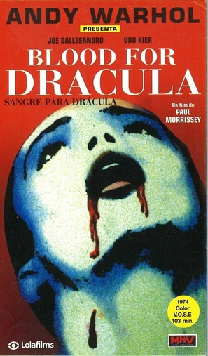 Blood for Dracula - Spanish VHS movie cover (thumbnail)