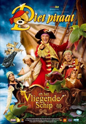 Piet Piraat en het vliegende schip - Belgian Movie Poster (thumbnail)