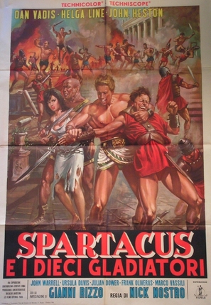 Gli invincibili dieci gladiatori - Italian Movie Poster (thumbnail)