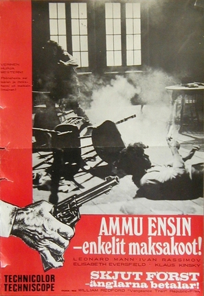 La vendetta &egrave; un piatto che si serve freddo - Finnish Movie Poster (thumbnail)