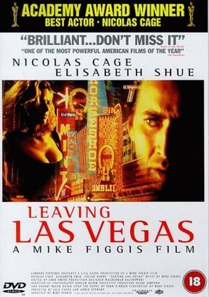 Leaving Las Vegas - British DVD movie cover (thumbnail)