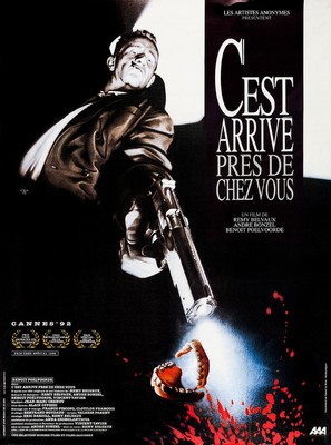 C&#039;est arriv&eacute; pr&egrave;s de chez vous - French Movie Poster (thumbnail)