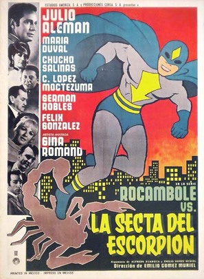 Rocambole contra la secta del escorpi&oacute;n - Mexican Movie Poster (thumbnail)