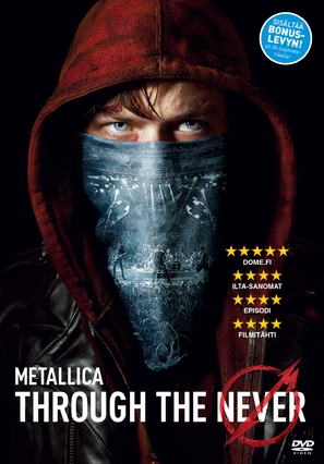 Metallica Through the Never - Finnish DVD movie cover (thumbnail)
