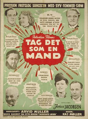 Tag det som en mand - Danish Movie Poster (thumbnail)