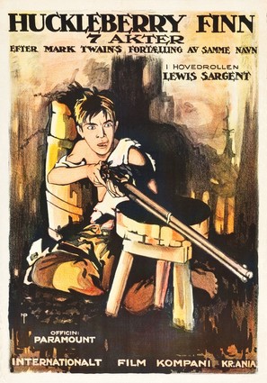 Huckleberry Finn - Norwegian Movie Poster (thumbnail)