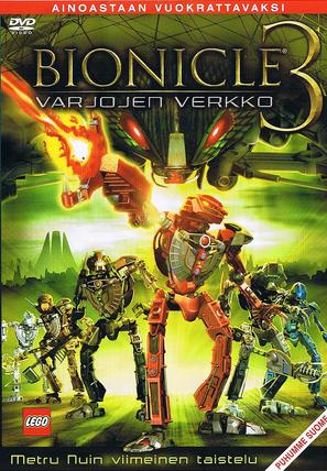 Bionicle 3: Web of Shadows - Finnish DVD movie cover (thumbnail)
