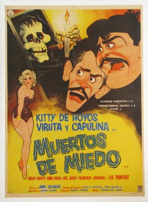 Muertos de miedo - Mexican Movie Poster (thumbnail)