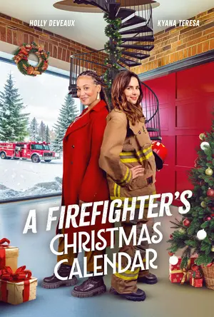 A Firefighter's Christmas Calendar Poster