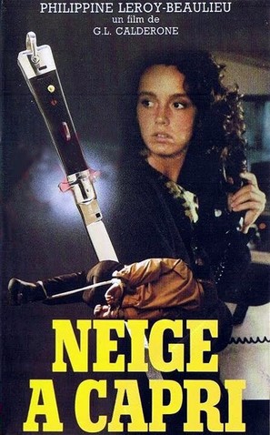 &quot;S&eacute;rie noire&quot; Neige &agrave; Capri - French VHS movie cover (thumbnail)