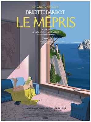 Le m&eacute;pris - French Re-release movie poster (thumbnail)