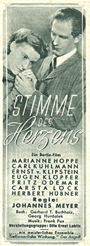 Stimme des Herzens - German poster (thumbnail)