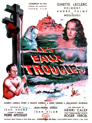 Les eaux troubles - French Movie Poster (thumbnail)