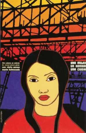 Una mujer, un hombre, una ciudad... - Cuban Movie Poster (thumbnail)