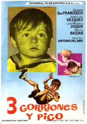 Tres gorriones y pico Poster