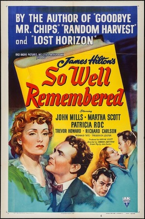 So Well Remembered - Movie Poster (thumbnail)