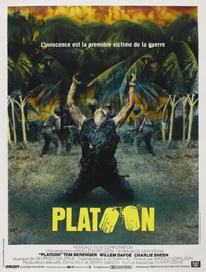 Platoon - French Movie Poster (thumbnail)