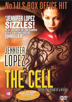 The Cell - British DVD movie cover (thumbnail)