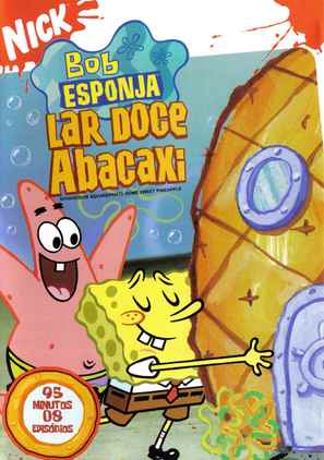 &quot;SpongeBob SquarePants&quot; - Brazilian DVD movie cover (thumbnail)