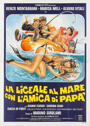La liceale al mare con l&#039;amica di pap&agrave; - Italian Movie Poster (thumbnail)
