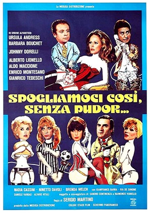 Spogliamoci cos&igrave; senza pudor - Italian Movie Poster (thumbnail)
