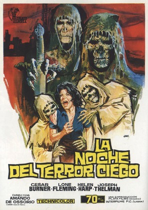 La noche del terror ciego - Spanish Movie Poster (thumbnail)